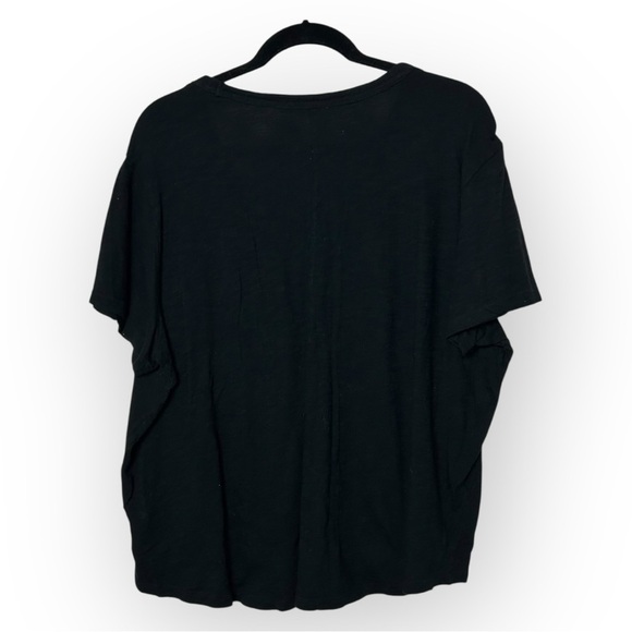 Gap Black V Neck Short Sleeve Tee XL - Picture 2 of 6